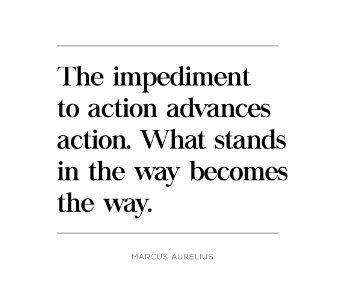 “The Impediment to action advances action.” – George Couros